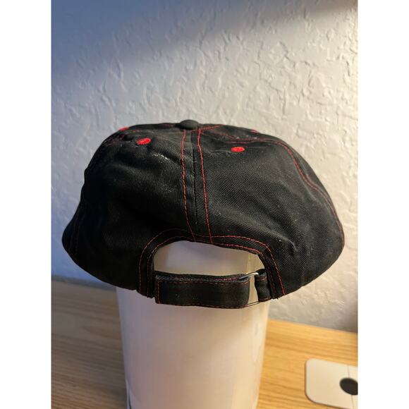 Minnie Mouse Disney Red Bling Baseball Hat Cap Black Adjustable Excellent - Picture 5 of 12